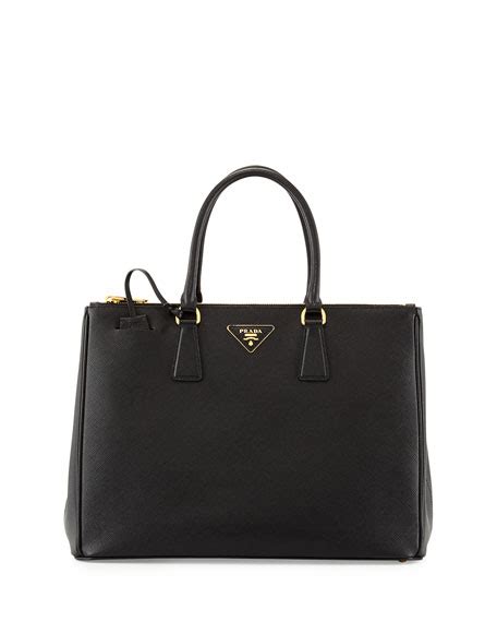 prada saffiano medium executive tote bag black nero|Prada saffiano tote used.